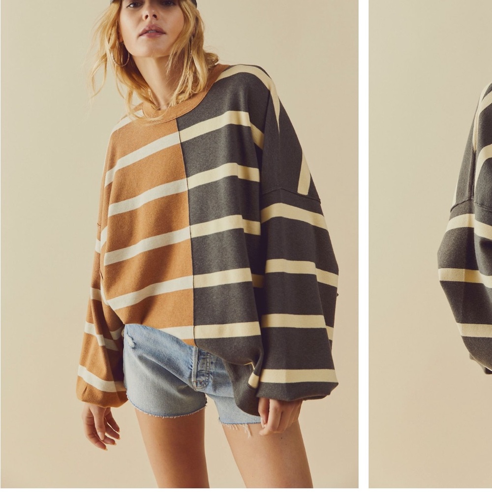 Uptown Striped Pullover - Free People